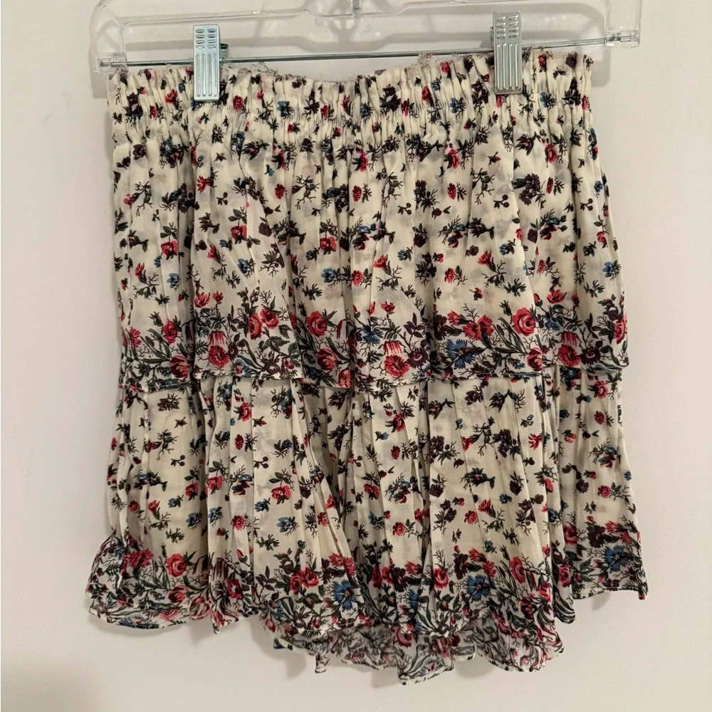 LoveShackFancy Ruffle Mini Skirt - Picture 2 of 5